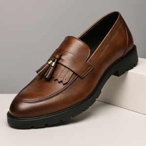 Mocassins à pampilles en cuir London