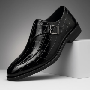 Victorino Leather Monk Strap Loafers