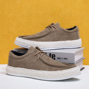 Espadrilles à lacets en daim Palermo