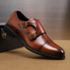Mocassins Brighton à Double Boucle Monk Strap