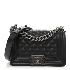 Chanel – Small Boy Flap en cuir caviar Luxury